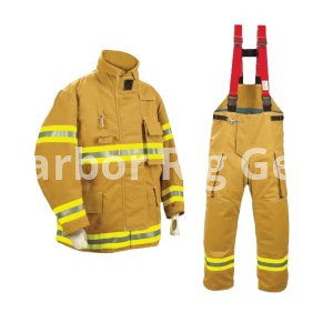 PTFE Fire-Preventing Firefighting Suit with Reinforced Elbows Flexible and Puncture-Resistant Material for Firemen